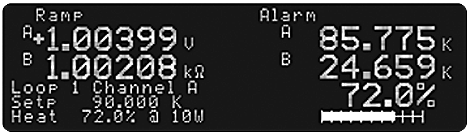 Heater output display