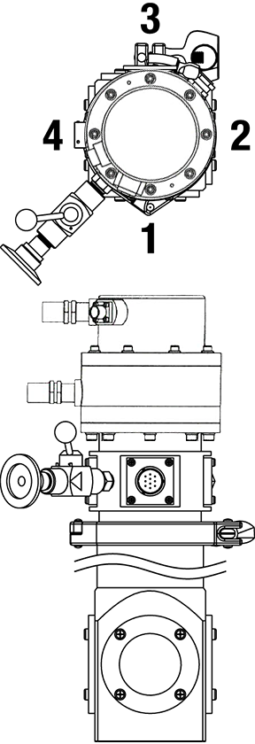 CCS-400 feedthrough and window positions