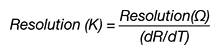 Measurement resolution