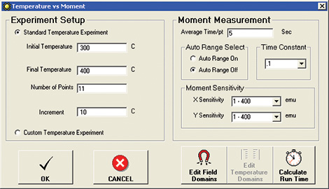 Moment vs. Field Setup