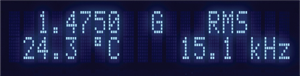 Model 475 DSP gaussmeter normal reading display configurations